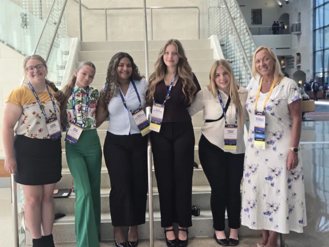 National Honors: Falconer FBLA advisor honored at national conference; Falconer students compete